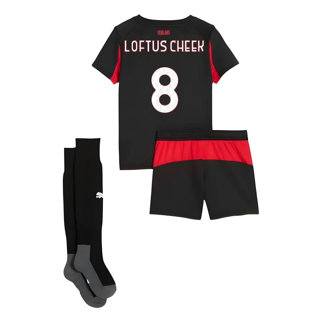 2025-2026 AC Milan Home Mini Kit (Loftus Cheek 8)