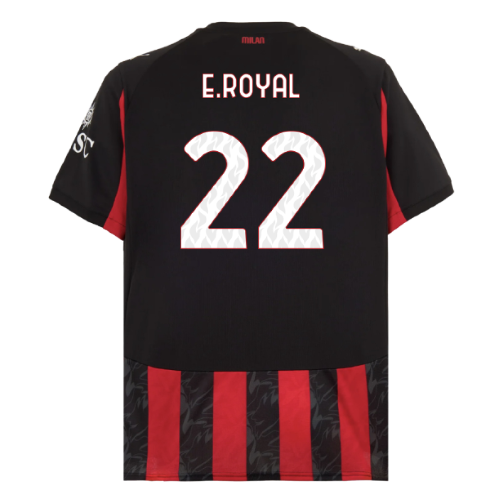2025-2026 AC Milan Home Shirt (E.Royal 22)
