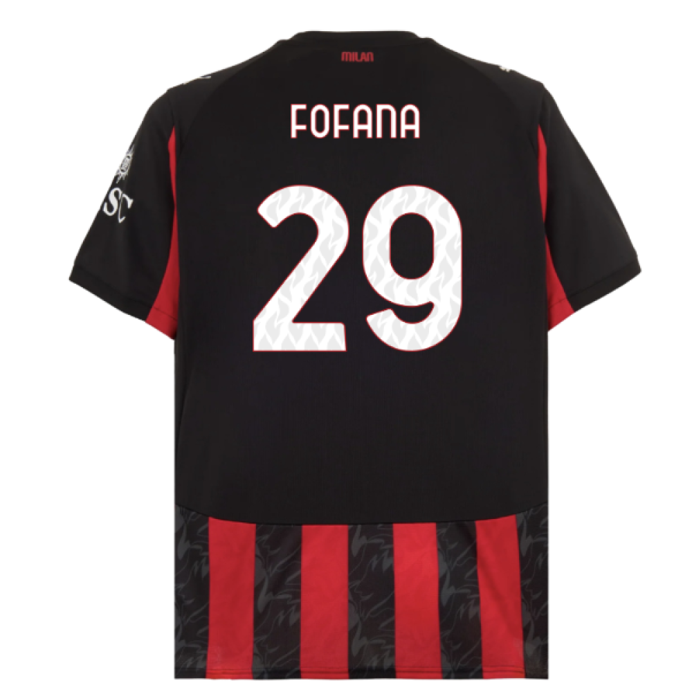 2025-2026 AC Milan Home Shirt (Fofana 29)