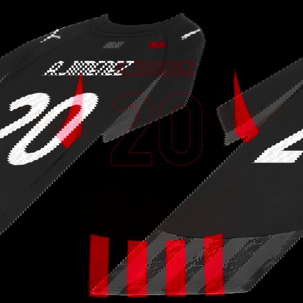 2025-2026 AC Milan Home Shirt (Kids) (A.Jimenez 20)