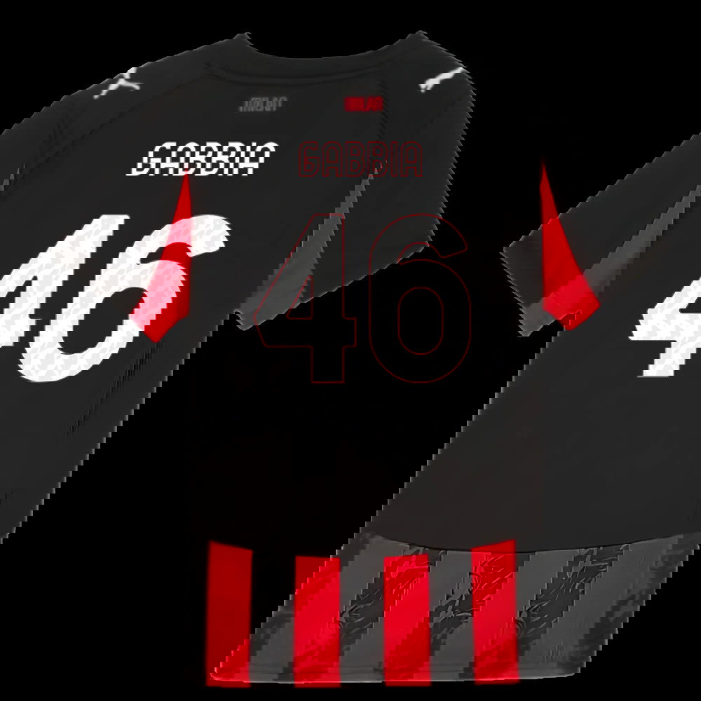 2025-2026 AC Milan Home Shirt (Kids) (Gabbia 46)