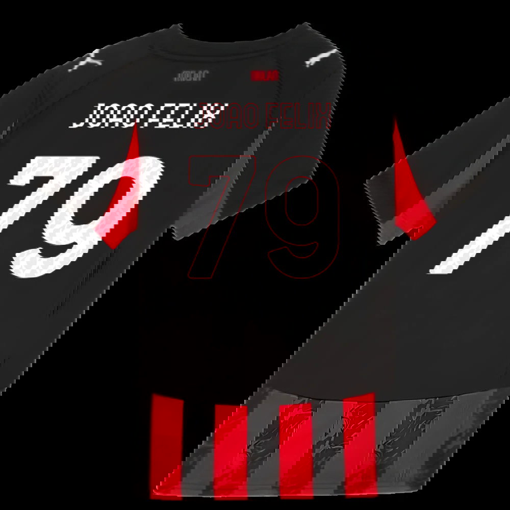 2025-2026 AC Milan Home Shirt (Kids) (Joao Felix 79)