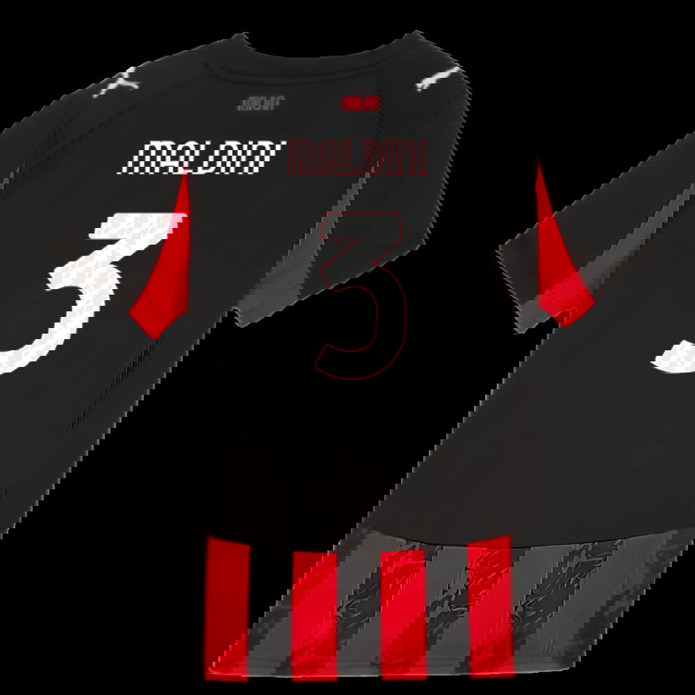 2025-2026 AC Milan Home Shirt (Kids) (Maldini 3)