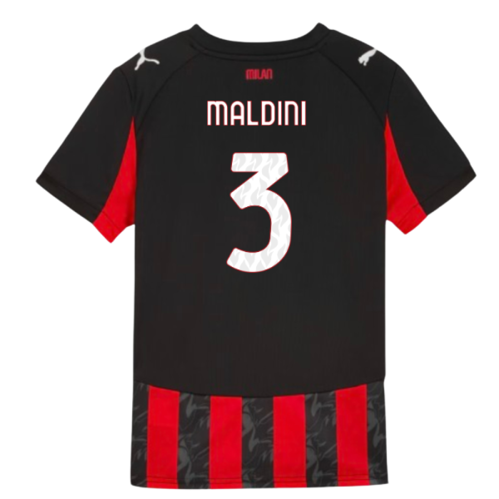 2025-2026 AC Milan Home Shirt (Kids) (Maldini 3)