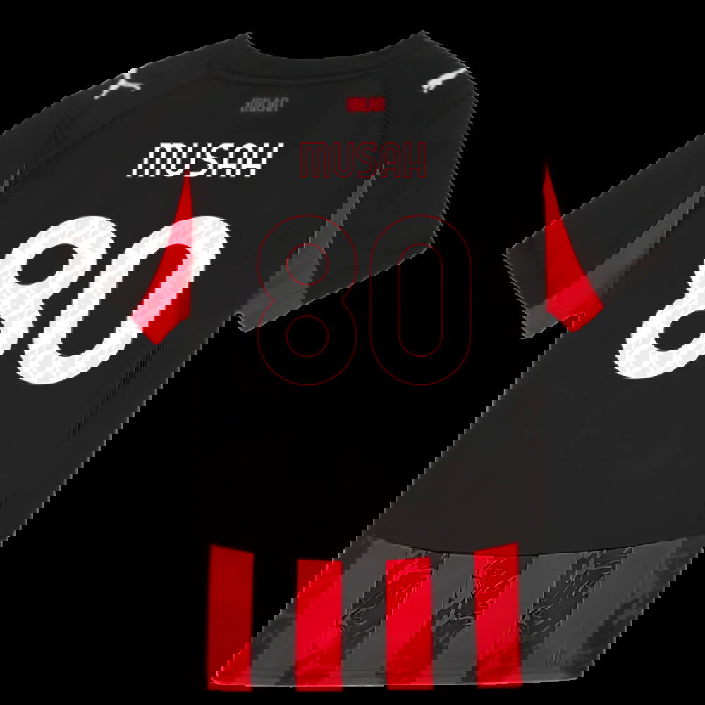 2025-2026 AC Milan Home Shirt (Kids) (Musah 80)
