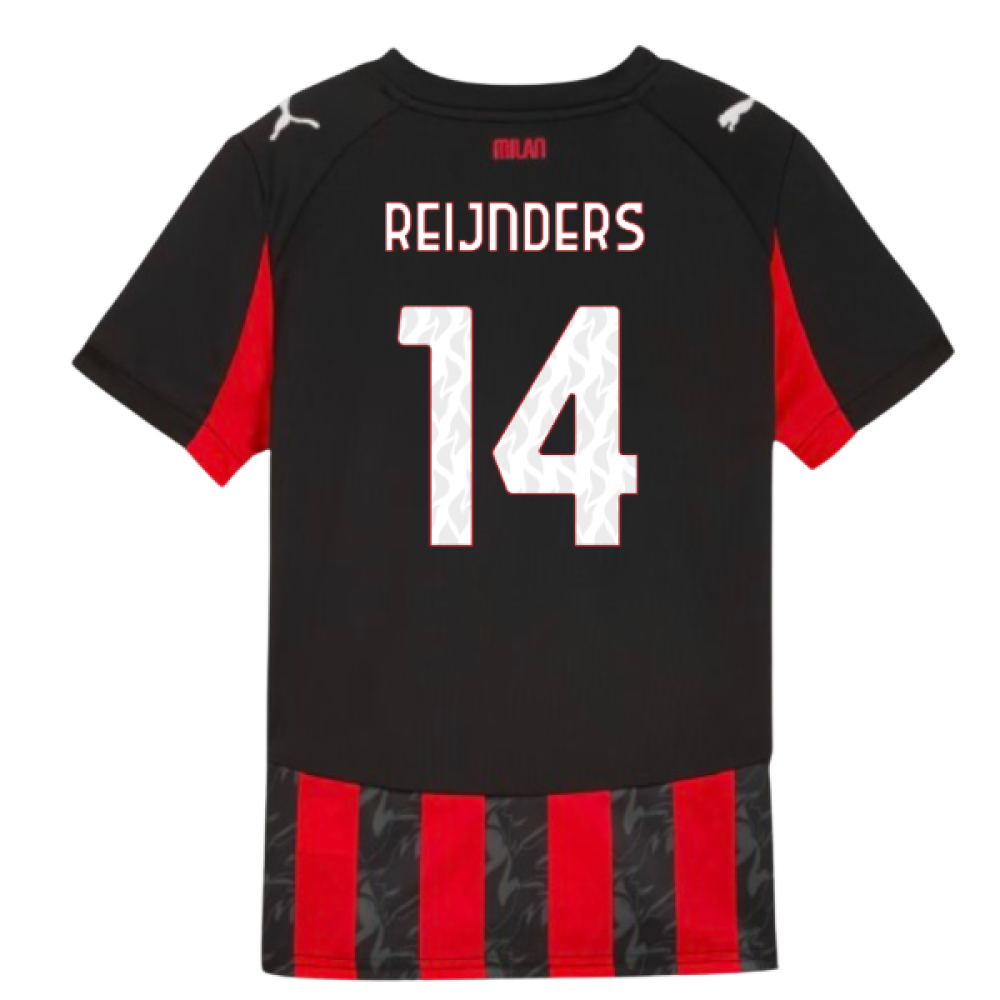 2025-2026 AC Milan Home Shirt (Kids) (Reijnders 14)