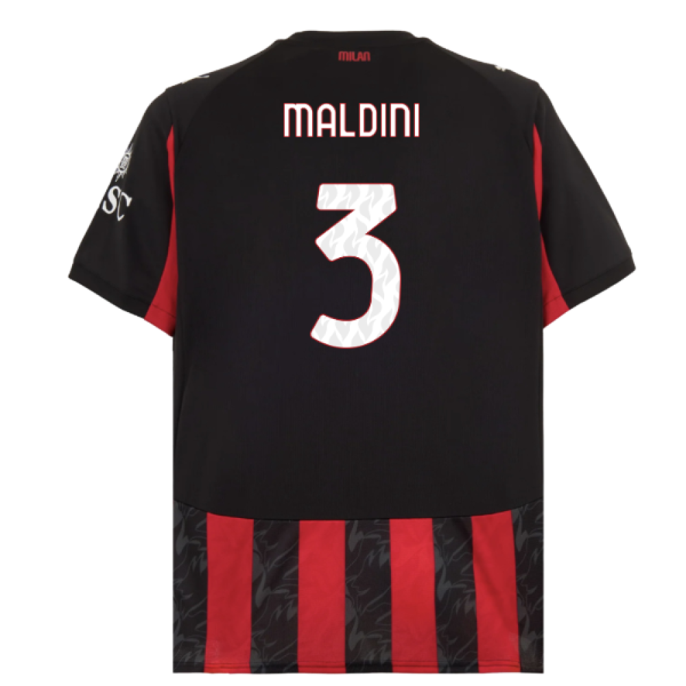 2025-2026 AC Milan Home Shirt (Maldini 3)