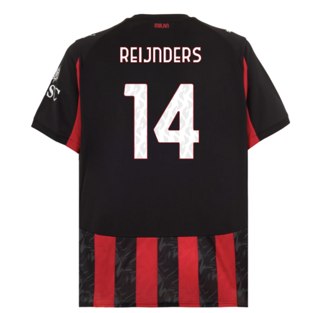 2025-2026 AC Milan Home Shirt (Reijnders 14)