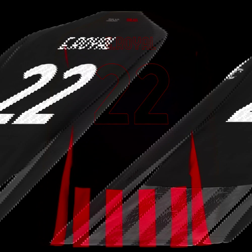 2025-2026 AC Milan Long Sleeve Home Shirt (E.Royal 22)