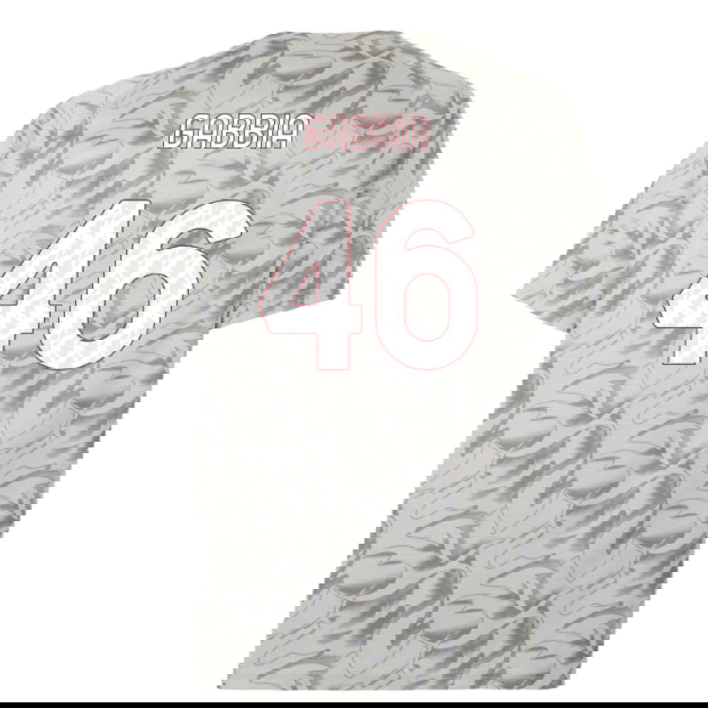 2025-2026 AC Milan Warm Up Jersey (Smokey Gray) (Gabbia 46)