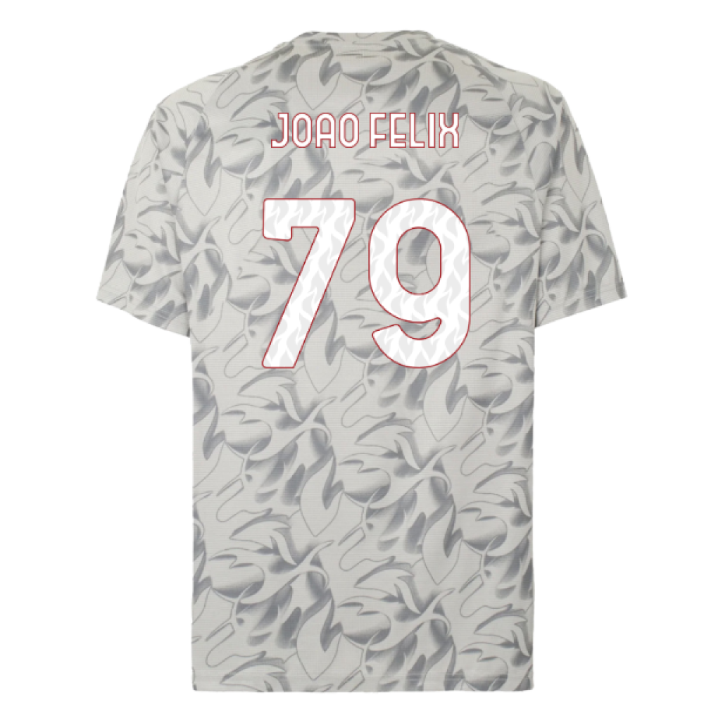 2025-2026 AC Milan Warm Up Jersey (Smokey Gray) (Joao Felix 79)