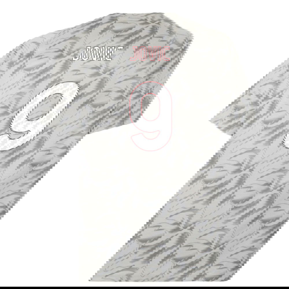 2025-2026 AC Milan Warm Up Jersey (Smokey Gray) (Jovic 9)