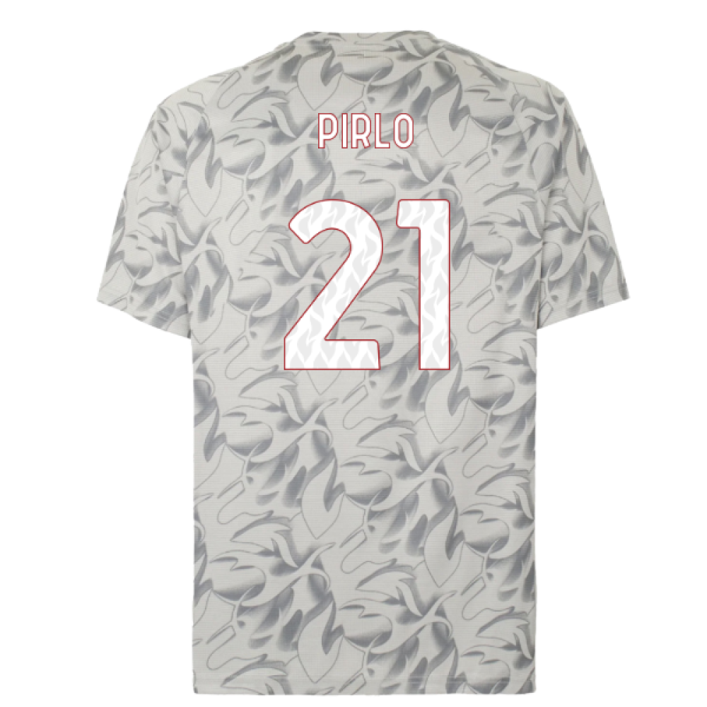 2025-2026 AC Milan Warm Up Jersey (Smokey Gray) (Pirlo 21)