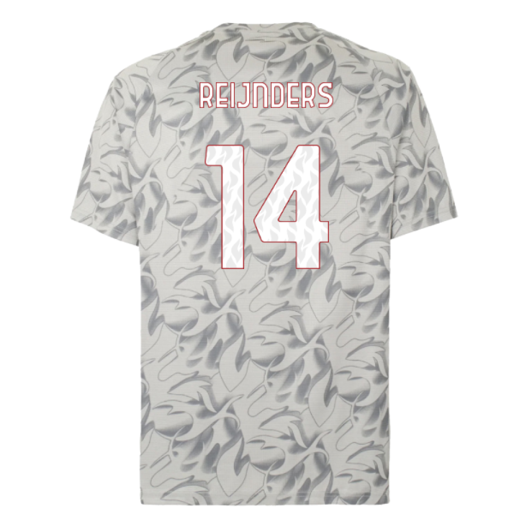 2025-2026 AC Milan Warm Up Jersey (Smokey Gray) (Reijnders 14)