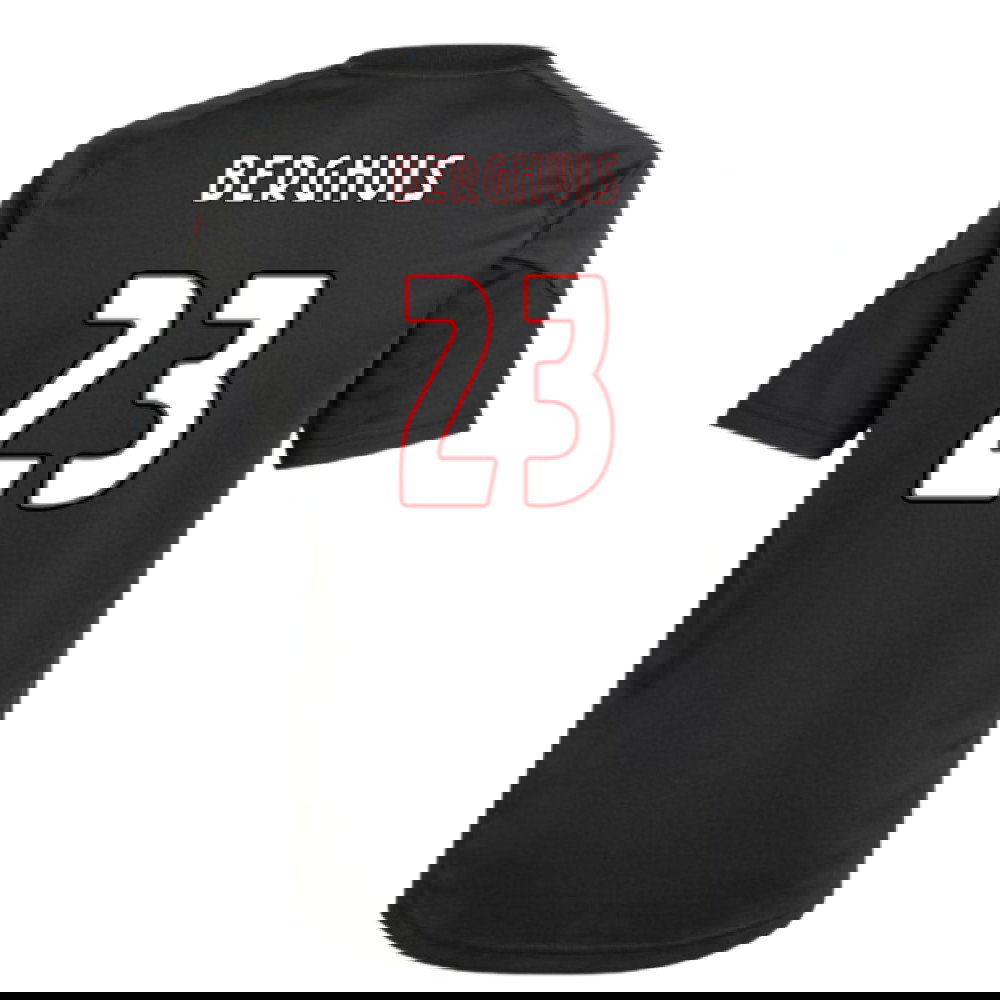 2025-2026 Ajax Training Shirt (Black) - Kids (Berghuis 23)