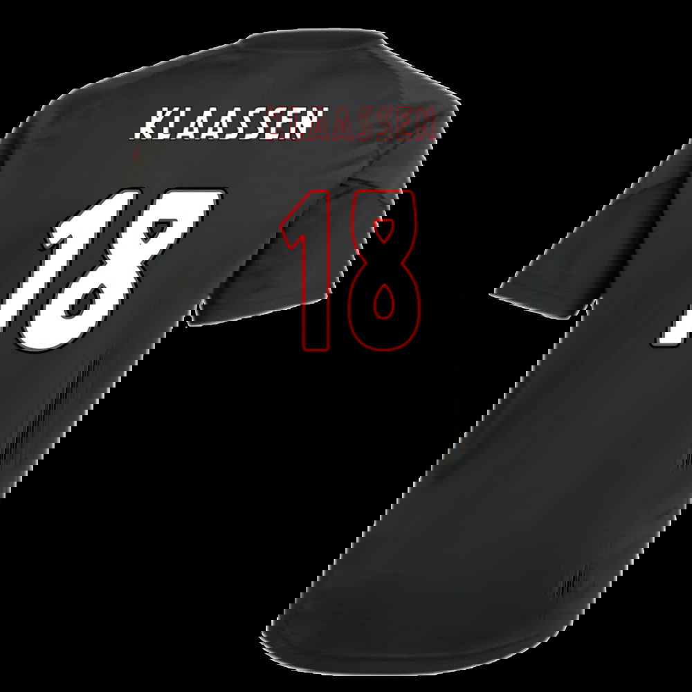 2025-2026 Ajax Training Shirt (Black) - Kids (Klaassen 18)