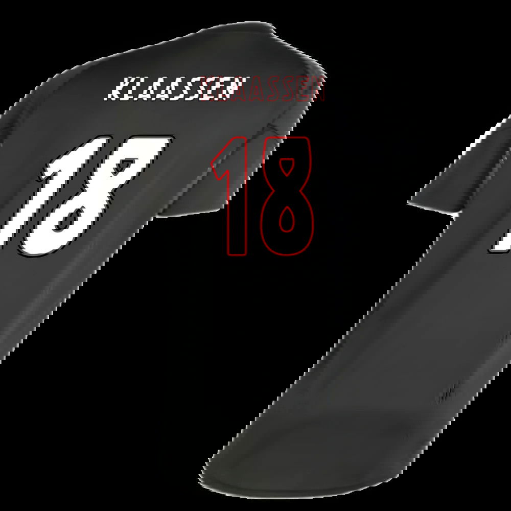 2025-2026 Ajax Training Shirt (Black) (Klaassen 18)