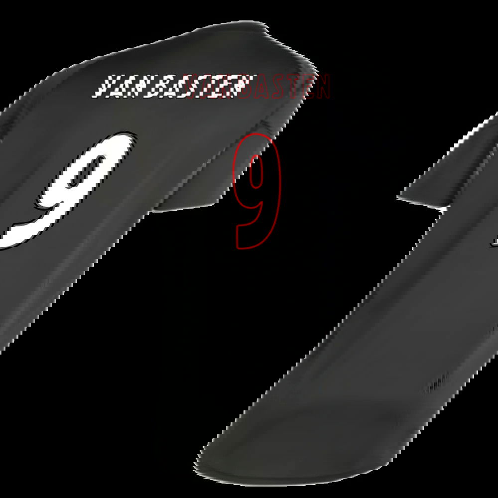 2025-2026 Ajax Training Shirt (Black) (Van Basten 9)