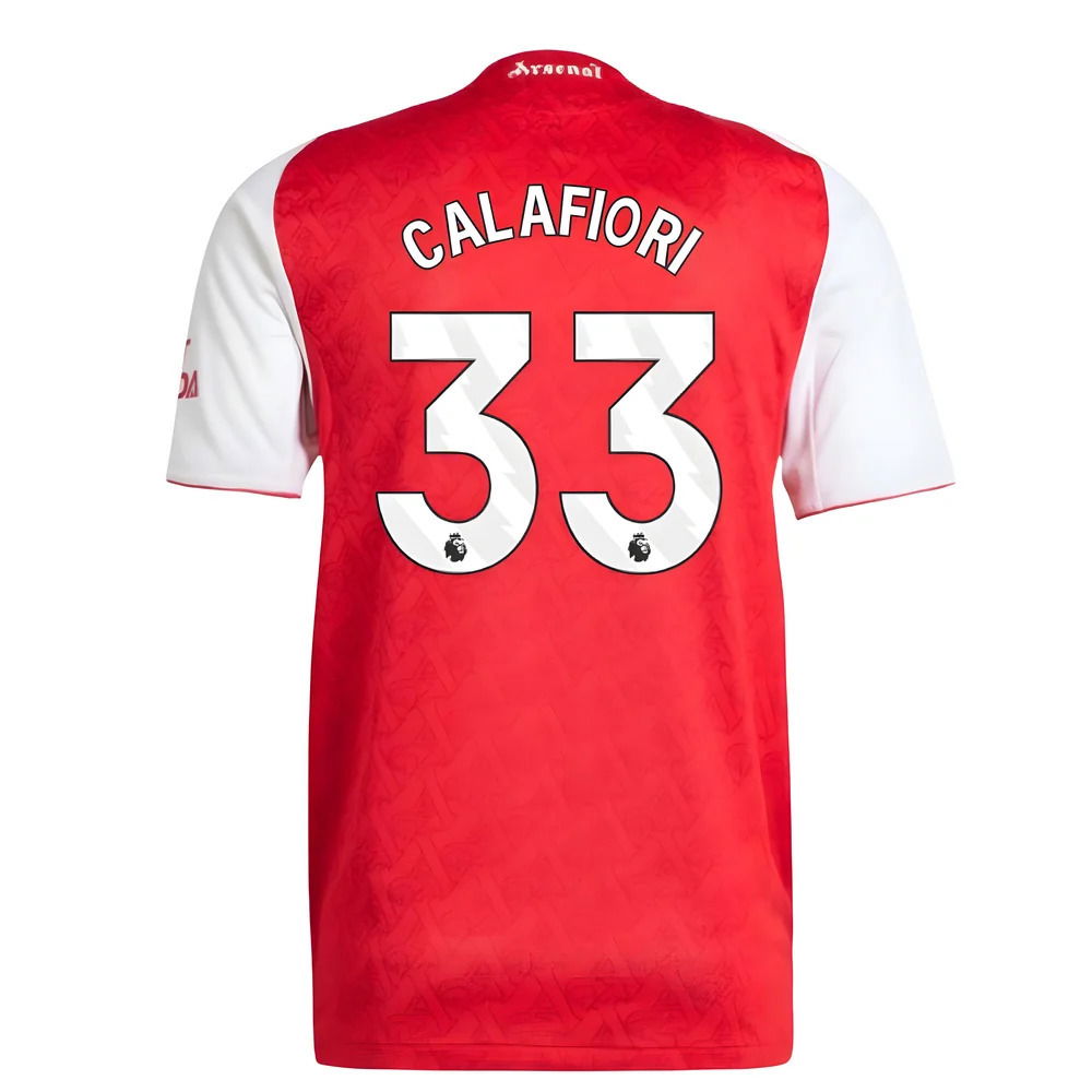 2025-2026 Arsenal Authentic Home Shirt (Calafiori 33)