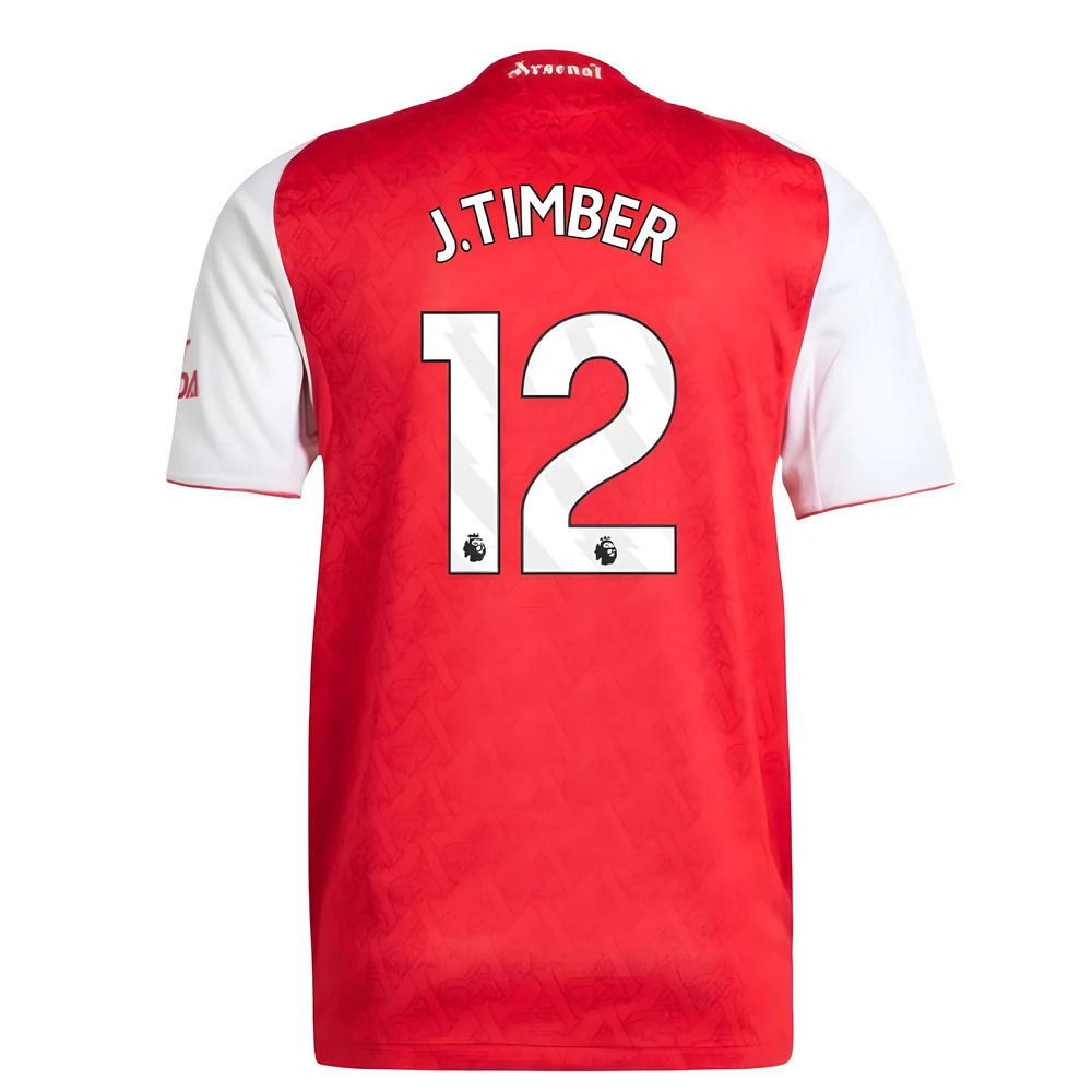 2025-2026 Arsenal Authentic Home Shirt (J.Timber 12)