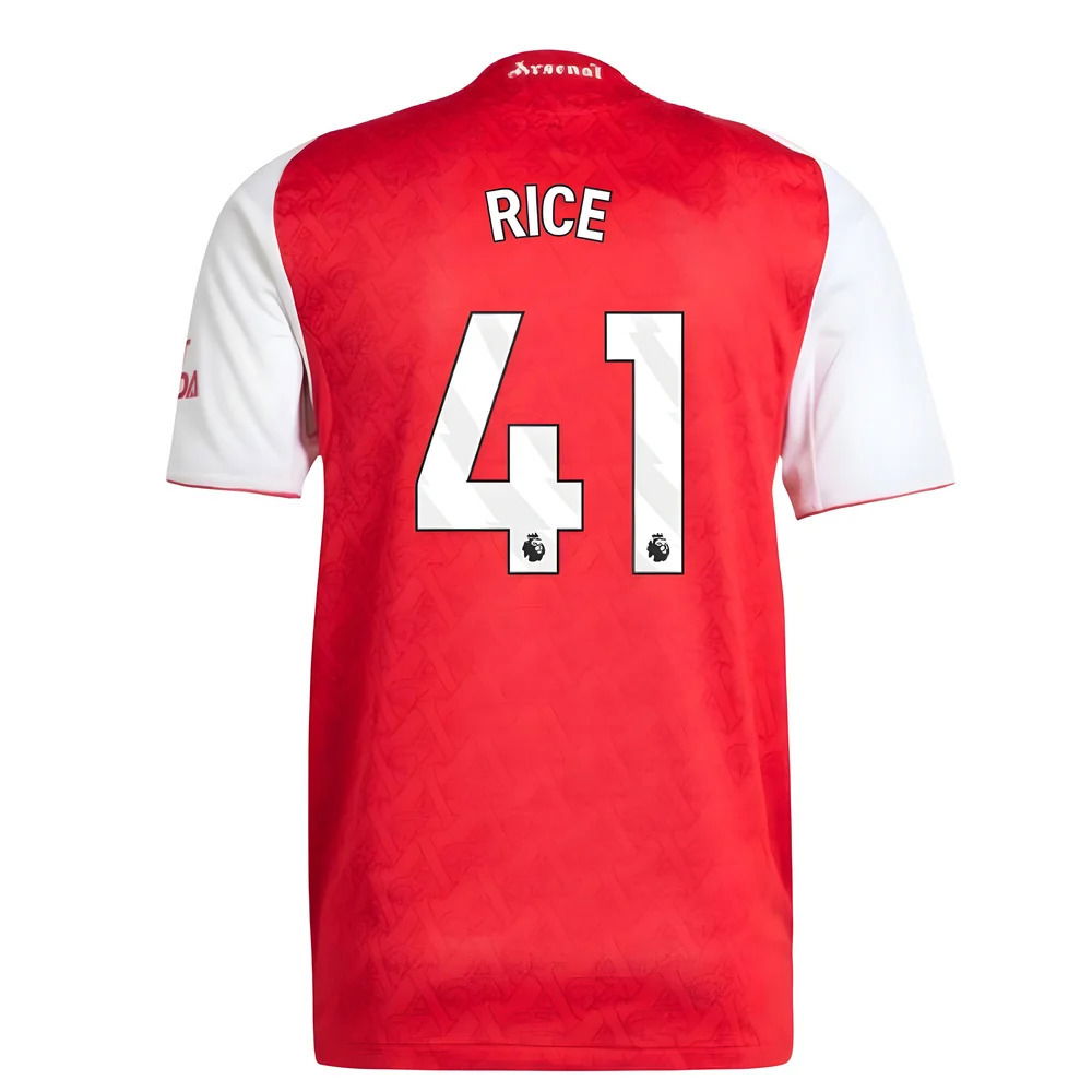 2025-2026 Arsenal Authentic Home Shirt (Rice 41)