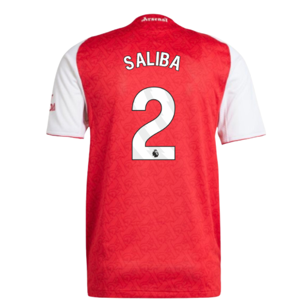 2025-2026 Arsenal Authentic Home Shirt (Saliba 2)