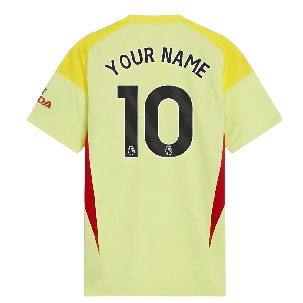 2025-2026 Arsenal Home Goalkeeper Shirt (Yellow) (Your Name)
