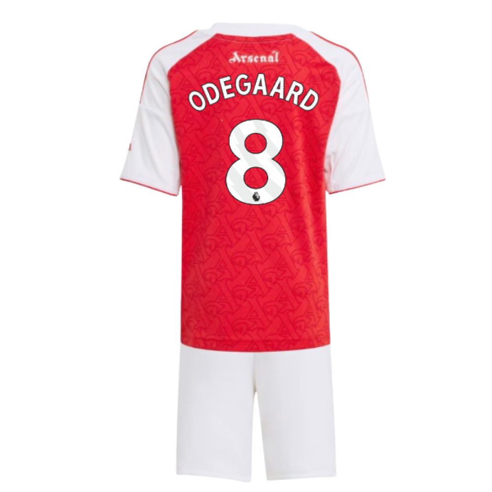 2025-2026 Arsenal Home Mini Kit (Odegaard 8)
