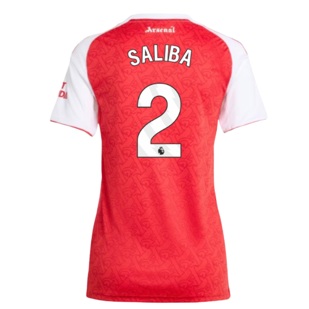 2025-2026 Arsenal Home Shirt (Womens) (Saliba 2)