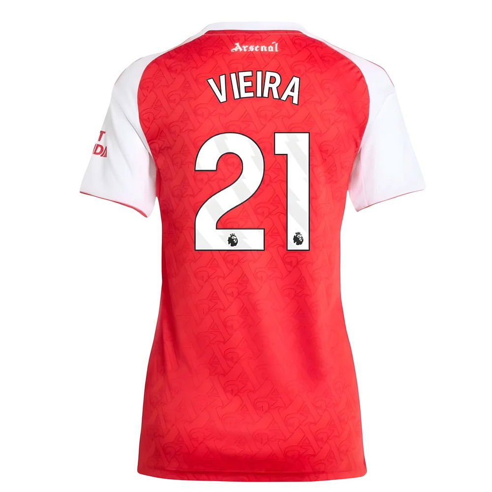 2025-2026 Arsenal Home Shirt (Womens) (Vieira 21)