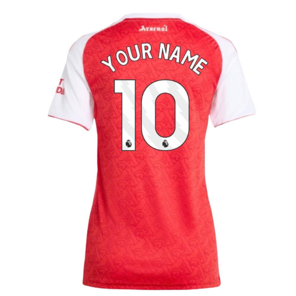 2025-2026 Arsenal Home Shirt (Womens) (Your Name)