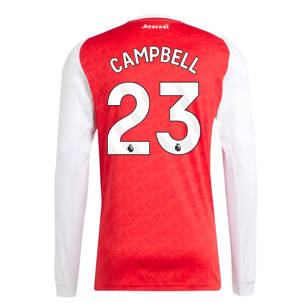 2025-2026 Arsenal Long Sleeve Home Shirt (Campbell 23)