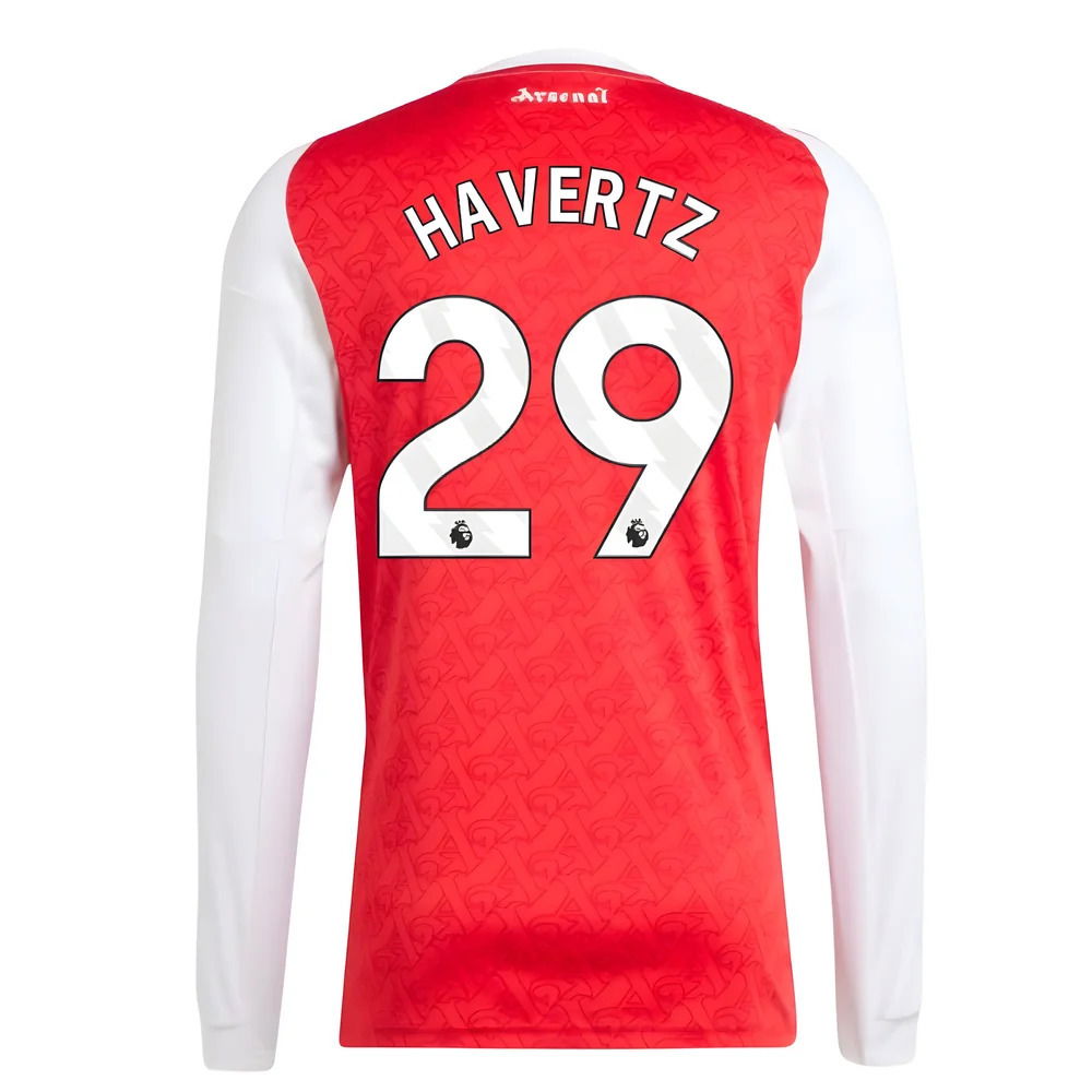 2025-2026 Arsenal Long Sleeve Home Shirt (Havertz 29)