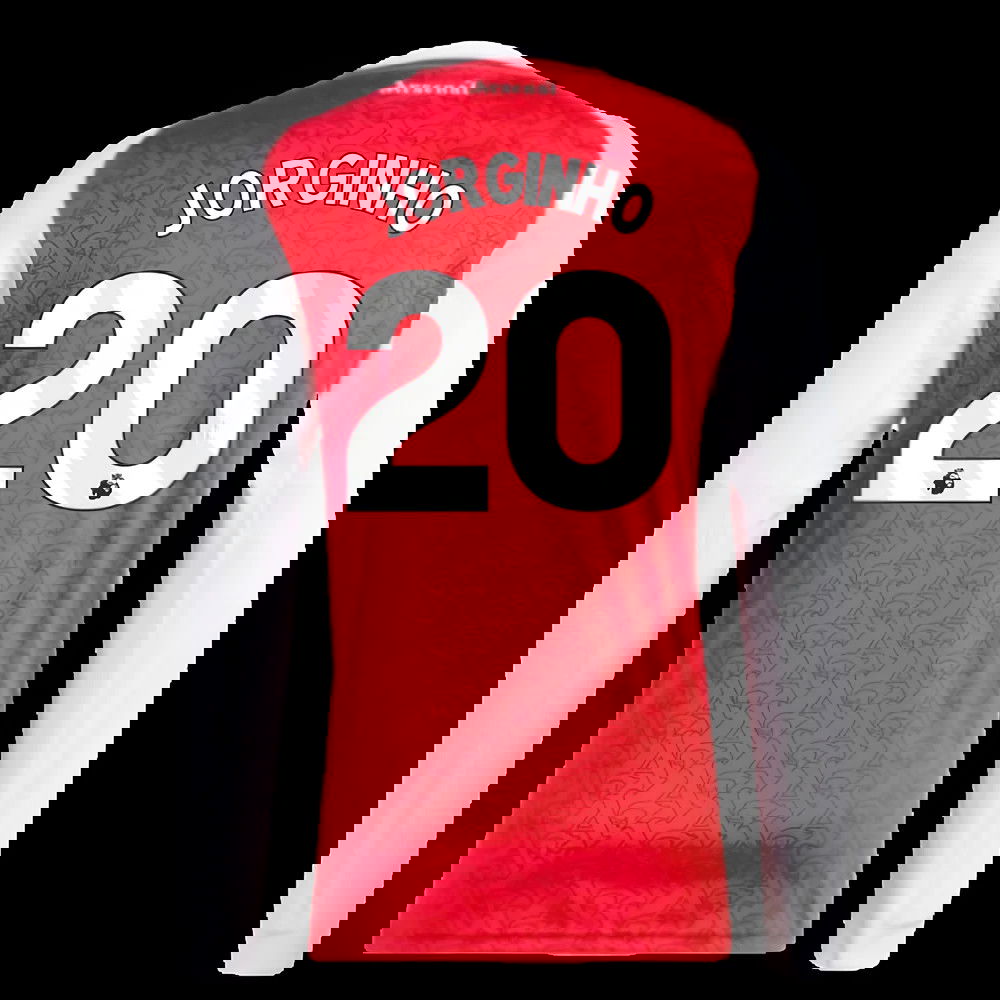 2025-2026 Arsenal Long Sleeve Home Shirt (Jorginho 20)