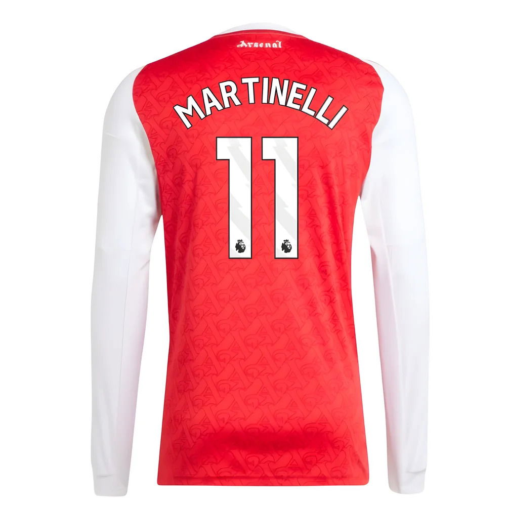 2025-2026 Arsenal Long Sleeve Home Shirt (Martinelli 11)