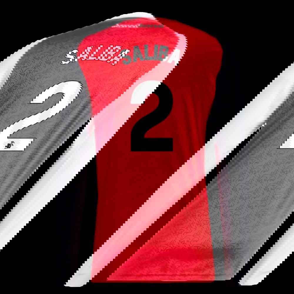 2025-2026 Arsenal Long Sleeve Home Shirt (Saliba 2)