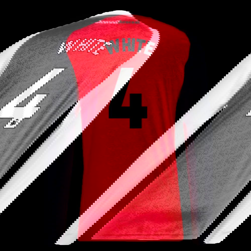 2025-2026 Arsenal Long Sleeve Home Shirt (White 4)