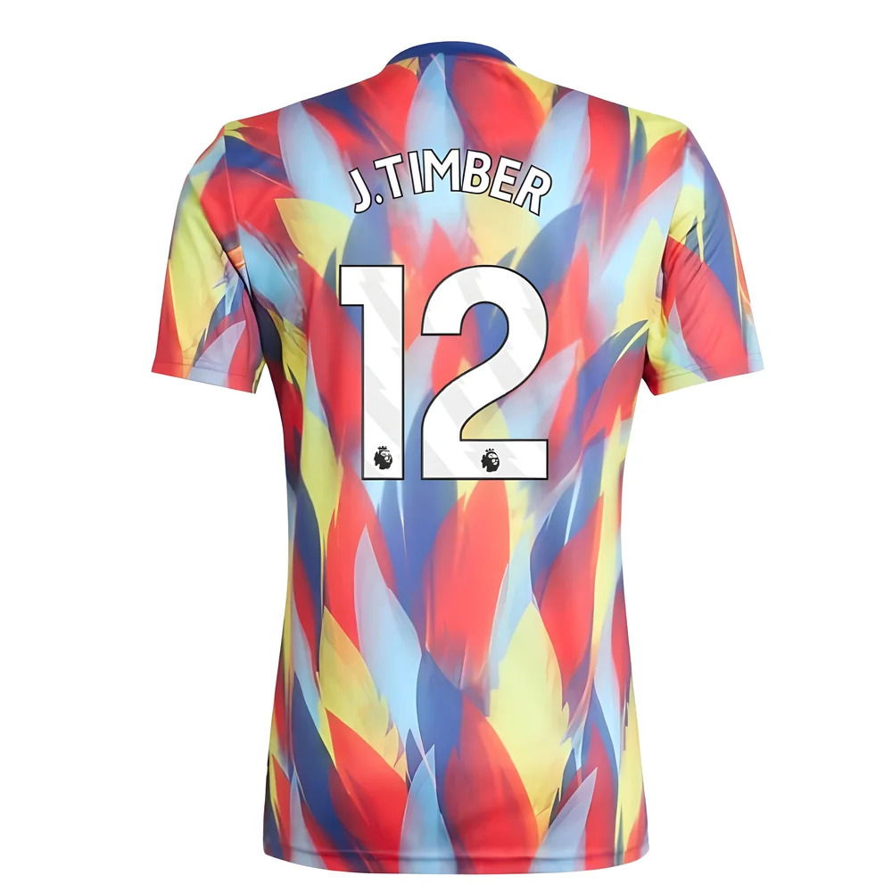 2025-2026 Arsenal Pre-Match Shirt (Victory Blue) (J.Timber 12)