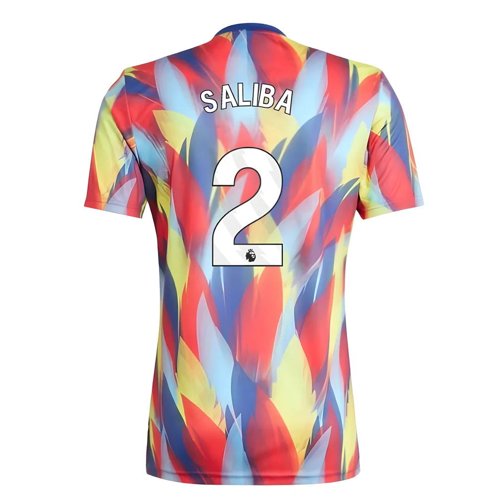 2025-2026 Arsenal Pre-Match Shirt (Victory Blue) (Saliba 2)