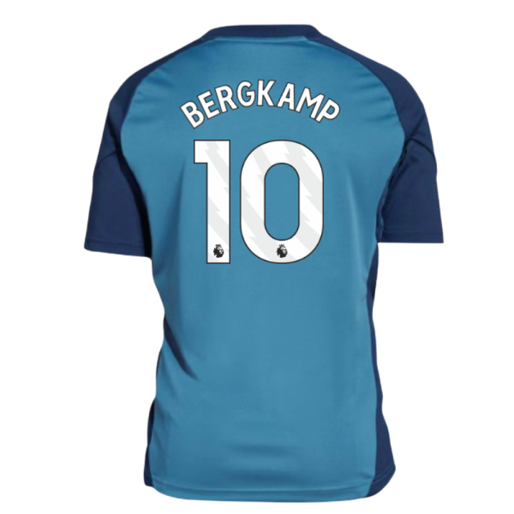 2025-2026 Arsenal Training Shirt (Blanch Blue) - Kids (Bergkamp 10)
