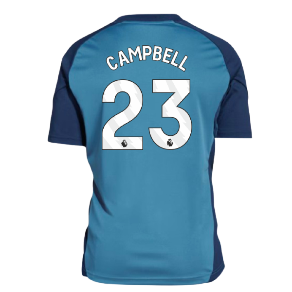 2025-2026 Arsenal Training Shirt (Blanch Blue) - Kids (Campbell 23)