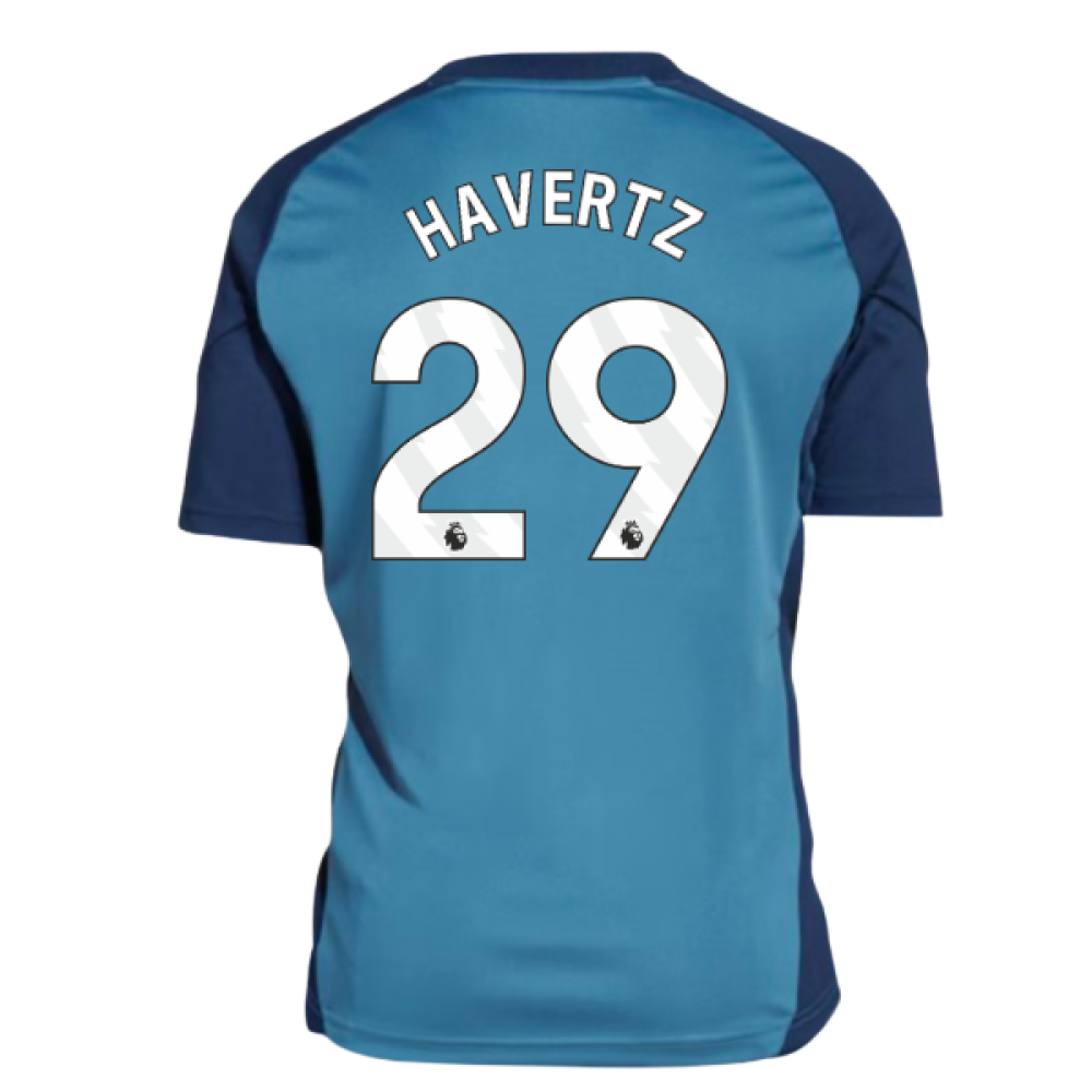2025-2026 Arsenal Training Shirt (Blanch Blue) - Kids (Havertz 29)