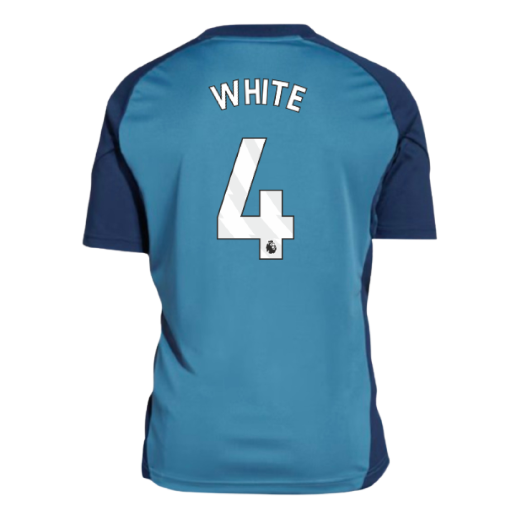 2025-2026 Arsenal Training Shirt (Blanch Blue) - Kids (White 4)