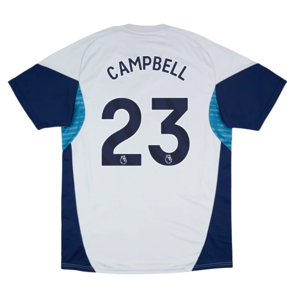 2025-2026 Arsenal Training Shirt (Grey Two) (Campbell 23)