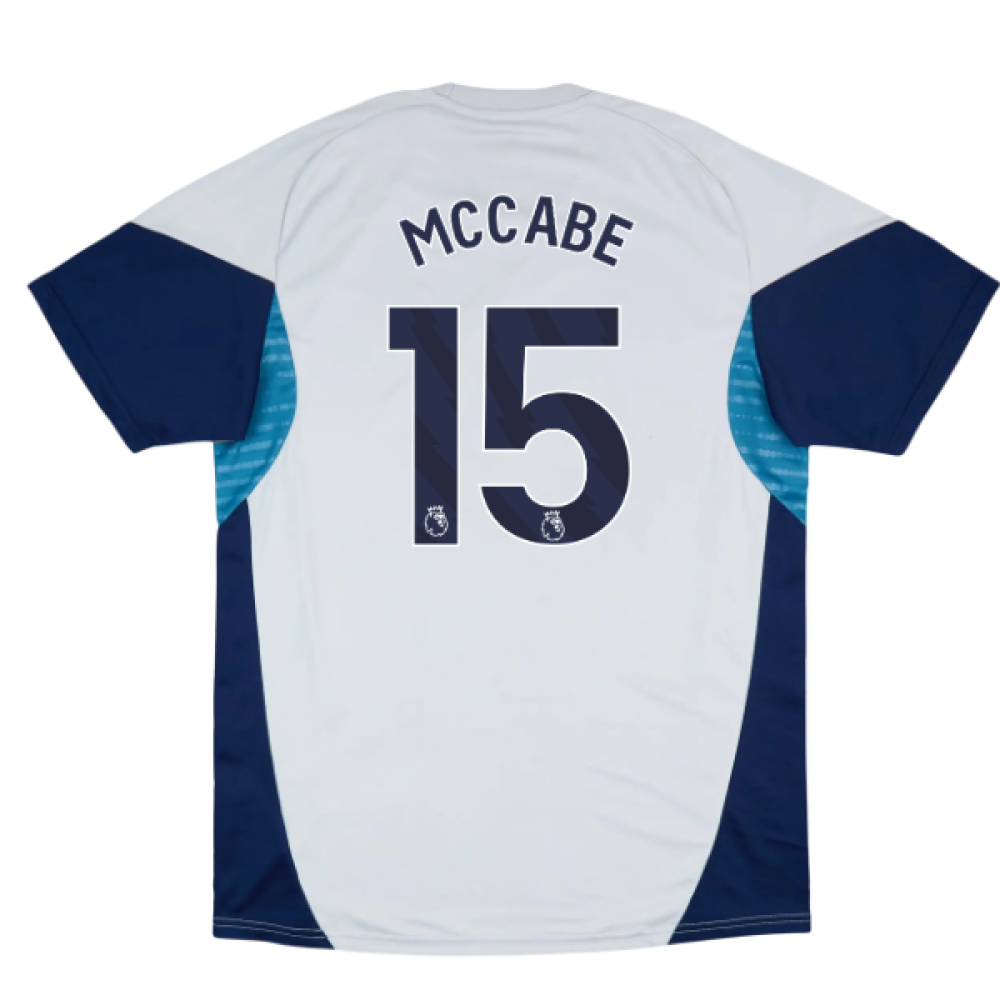 2025-2026 Arsenal Training Shirt (Grey Two) (McCabe 15)