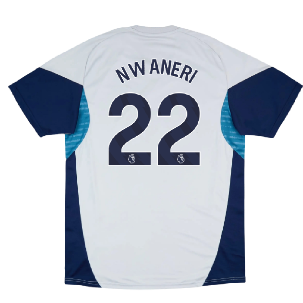 2025-2026 Arsenal Training Shirt (Grey Two) (Nwaneri 22)