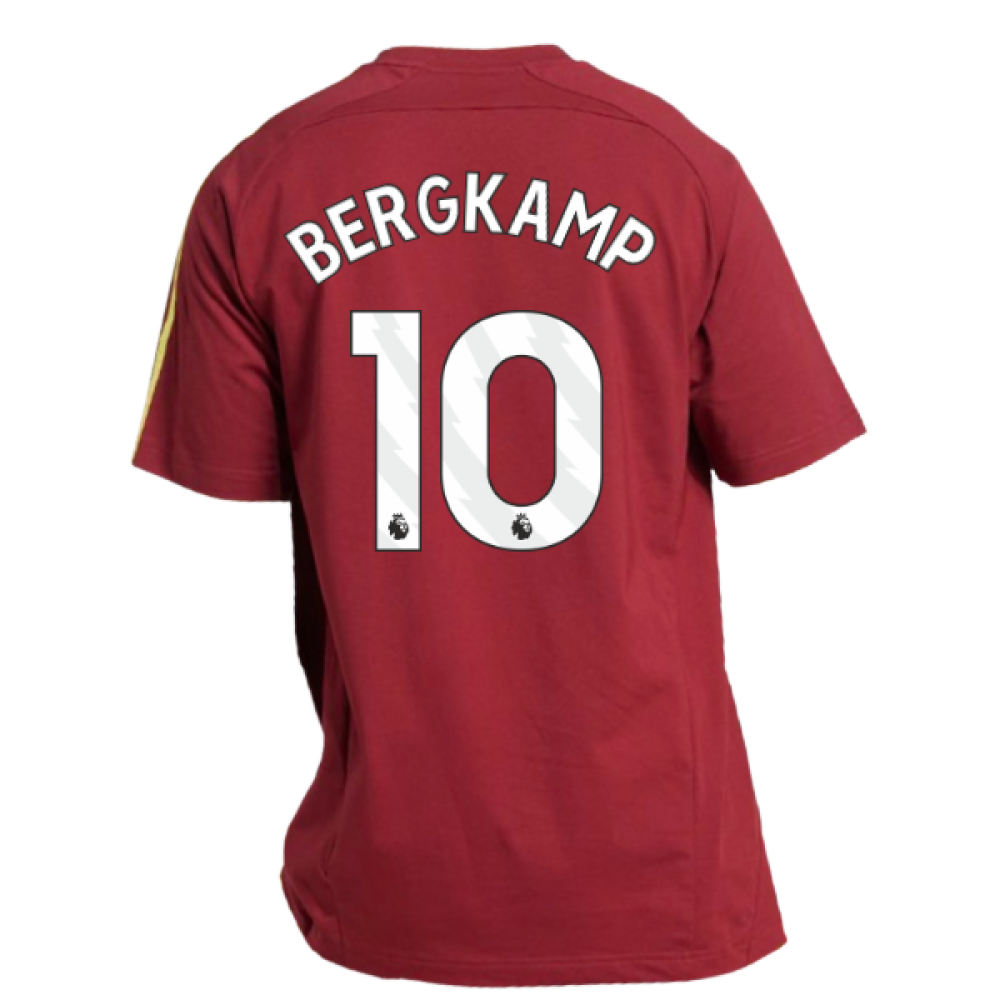 2025-2026 Arsenal UBP Tee (Noble Maroon) (Bergkamp 10)