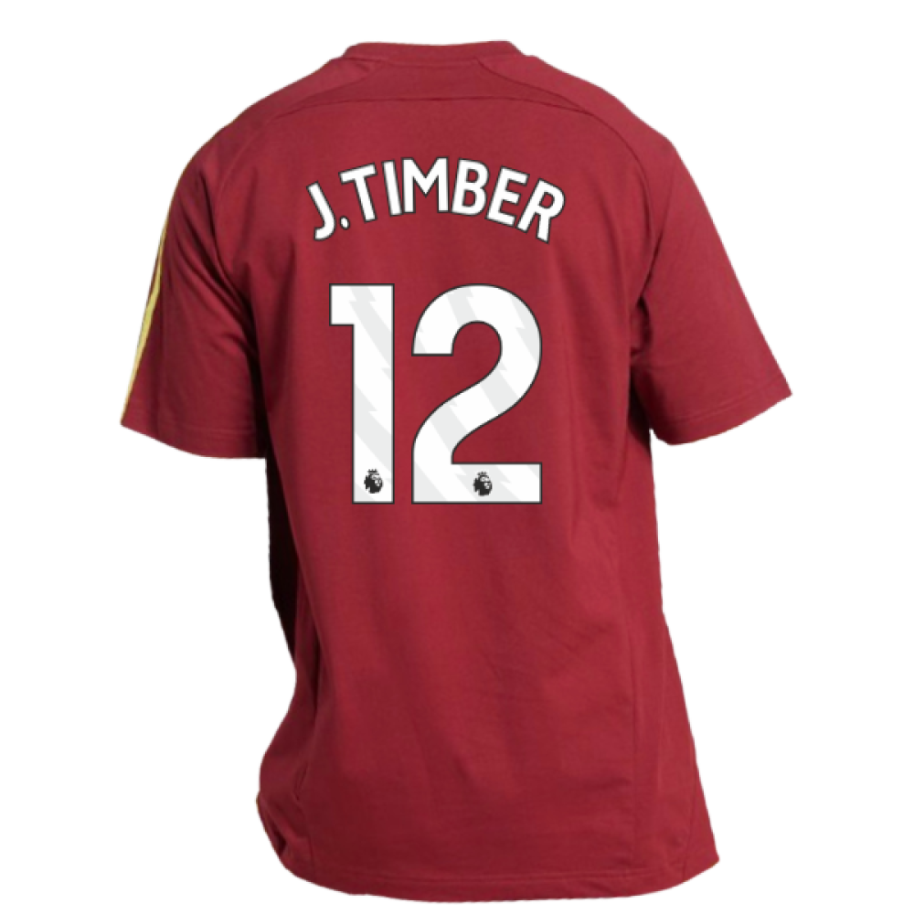 2025-2026 Arsenal UBP Tee (Noble Maroon) (J.Timber 12)