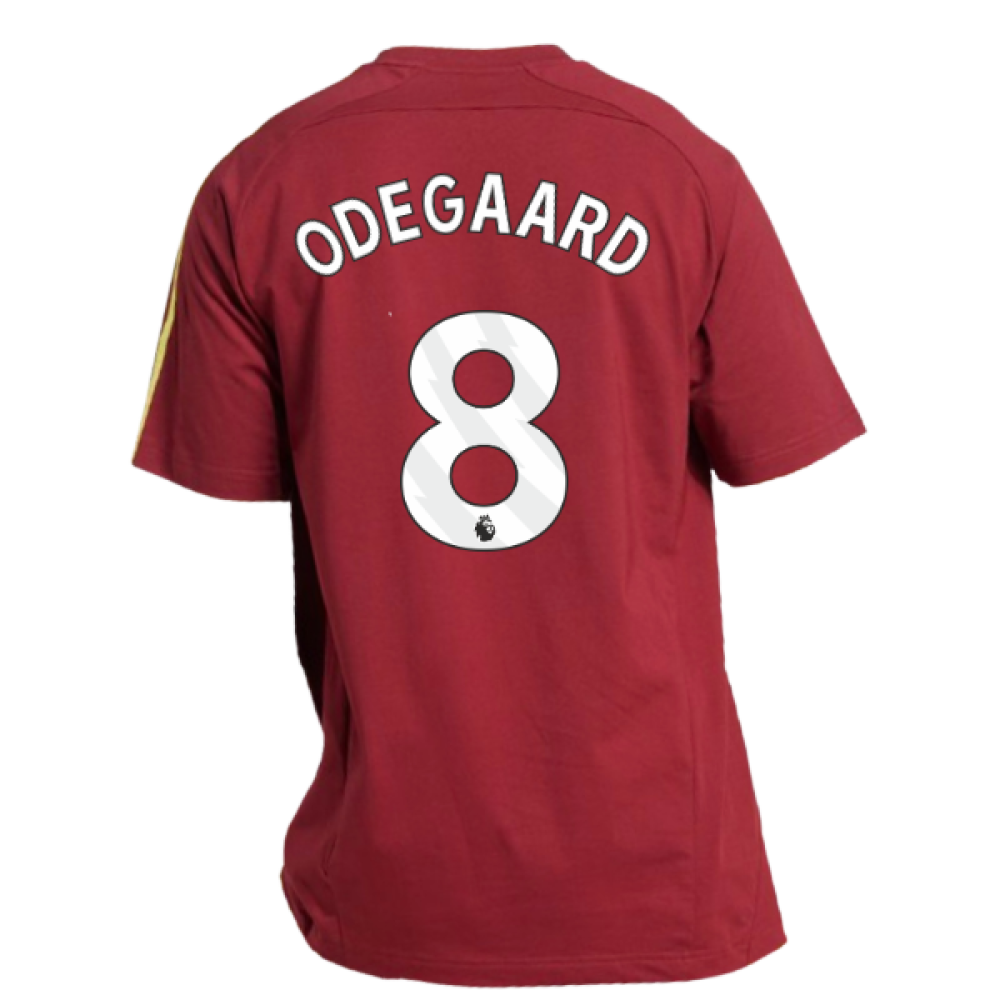 2025-2026 Arsenal UBP Tee (Noble Maroon) (Odegaard 8)