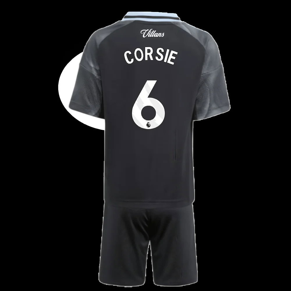 2025-2026 Aston Villa Away Mini Kit (Corsie 6)